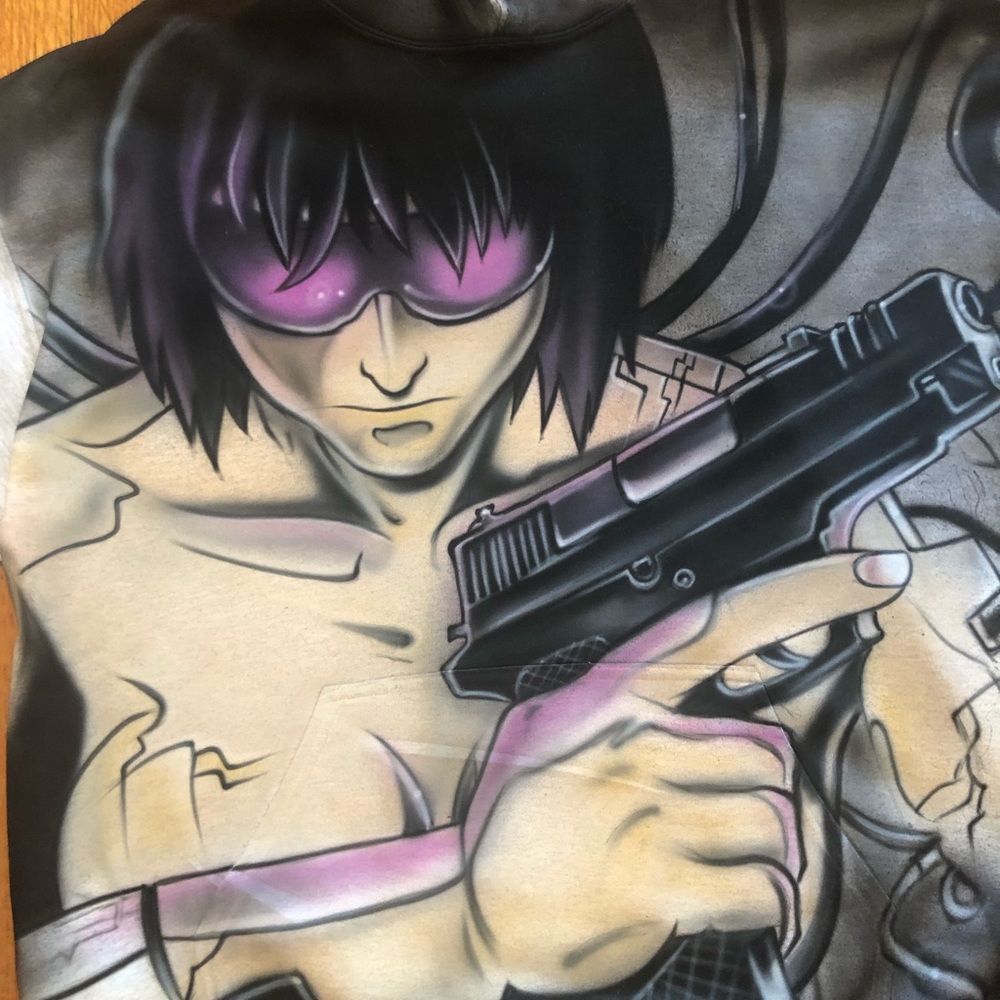 Custom 1of 1 Airbrushed Ghost In The Shell Anime … - image 6